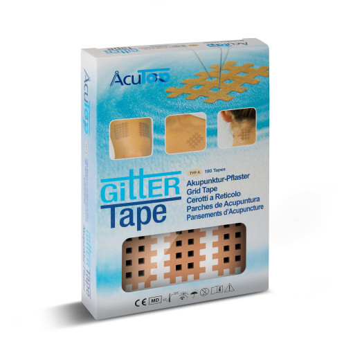 AcuTop - Gittertape, Akupunkturtape - versch. Größen & Farben -  Typ A - Beige