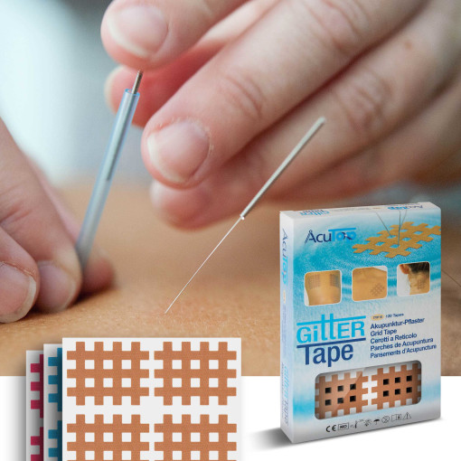 AcuTop - Gittertape, Akupunkturtape - versch. Größen & Farben -  Typ B - Beige