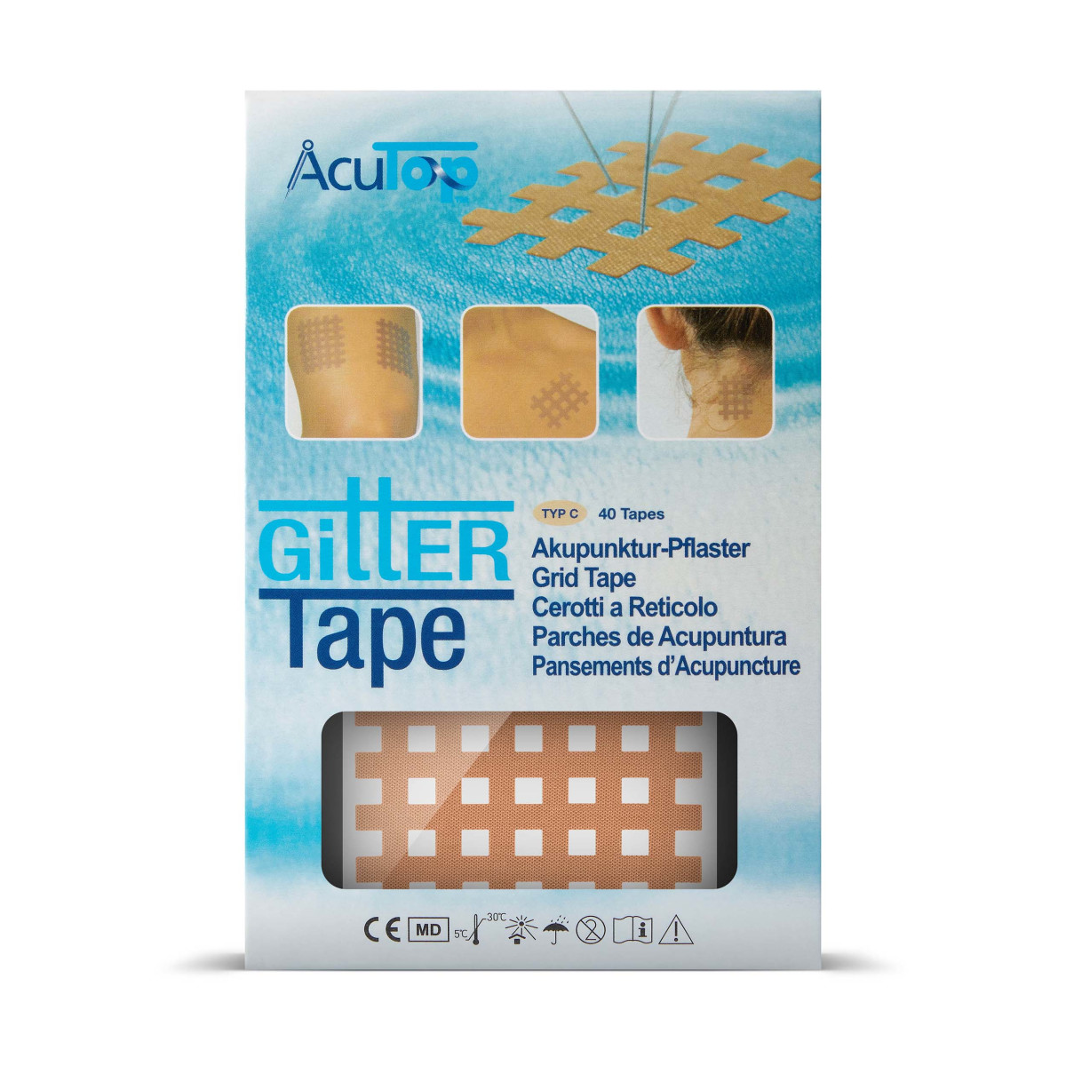 AcuTop - Gittertape, Akupunkturtape - versch....