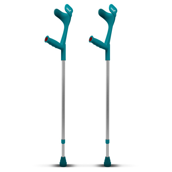 Pulox Crutches Pair Classic 140 Kg Forearm Crutches by Ossenberg with Ergo Soft Grip Walking Aid Pulox-Design