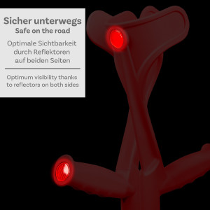1 Paar Krücken Rot Klassiker von Ossenberg mit Ergo Softgriff