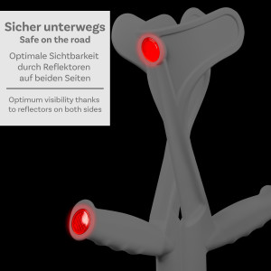 1 Paar Krücken Grau Klassiker von Ossenberg mit Ergo Softgriff