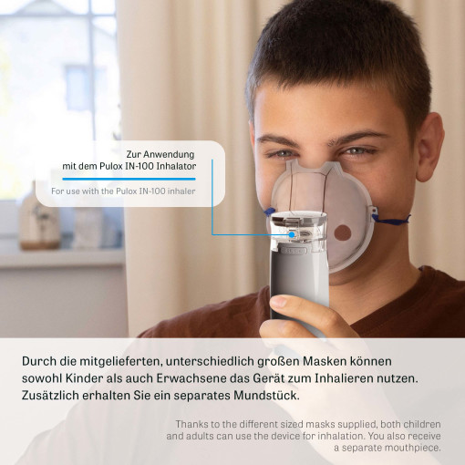 Pulox - Masken für IN-100 - 1x Erwachsene & 1x Kinder
