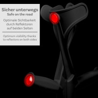 Einzelne Krücke Schwarz Klassiker 140 Kg Unterarmgehstütze von Ossenberg mit Ergo Softgriff Gehhilfe