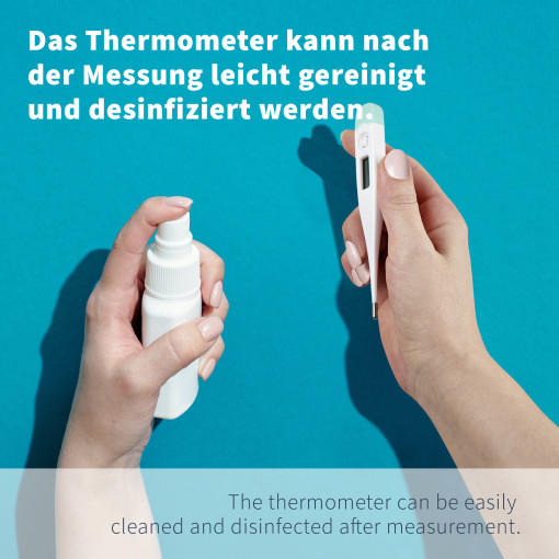 Pulox Digitales Fieberthermometer mit LCD-Display - Oral, rektal und axillar