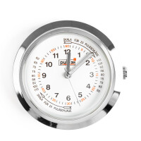 Pulox Schwesternuhr mit Pulsskala & Sekundenzeiger - Set mit 1x Quarzuhr und 6 Silikonhüllen mit Anstecknadel