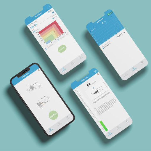 Pulox by Viatom AirBP Blutdruckmessgerät mit Bluetooth und iOS Android App