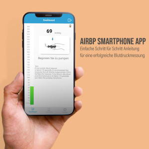 pulox by Viatom AirBP Blutdruckmessgerät Oberarm mit Bluetooth und iOS Android App Messung