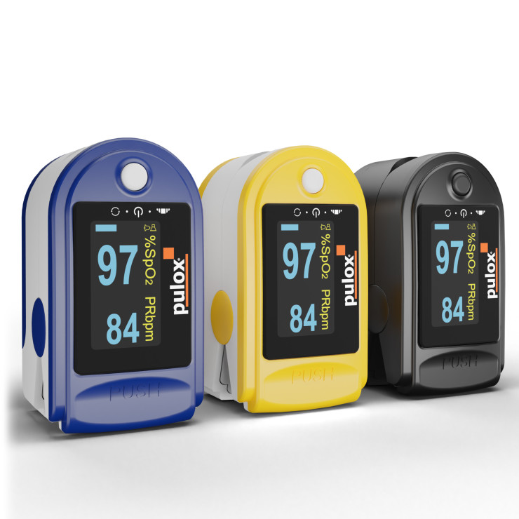 Pulox PO-200A Solo Pulsoximeter mit Alarm und Pulston