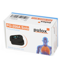 Pulsoximeter pulox PO-200A Solo mit Alarm und Pulston Schwarz
