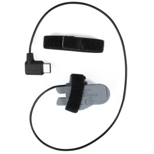 pulox - SpO2-Fingersensor "Adult" (für Erwachsene) - ESB0059 - für PO-400 & SAS-500 - USB C - Zuleitung: 30 cm - Schwarz/Grau