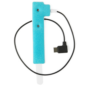 pulox - SpO2-Fingersensor "Neonatal-Adult" (Klett) - 2.3.10.00033 - für PO-400 (ab Mai 2021) & SAS-500 - USB C - Zuleitung: 30 cm - Schwarz/Blau