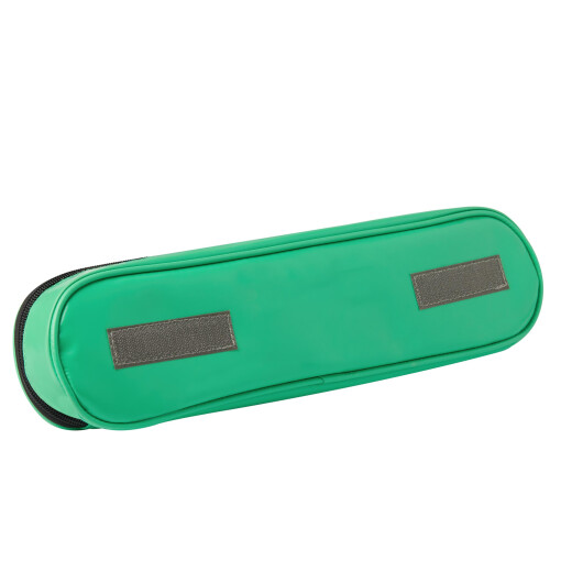 Pulox Modultasche in Grün / 41 x 12 cm mit Klarsichtfenster und Klettstreifen für Notfallrucksack