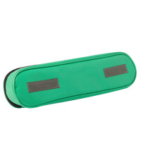 Pulox Modultasche in Grün / 41 x 12 cm mit Klarsichtfenster und Klettstreifen für Notfallrucksack