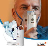 pulox IN-200 Vapo Portabler Vernebler Nebulizer Inhalationsgerät mit Maske für Erwachsene und Kinder