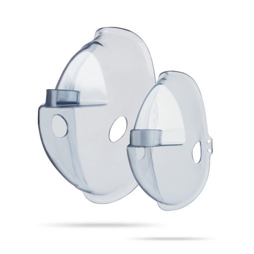 Pulox - Masken für IN-200 Vapo - 1x Erwachsene & 1x Kinder - Blau/Transparent