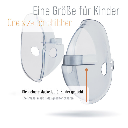 Pulox - Masken für IN-200 Vapo - 1x Erwachsene & 1x Kinder - Blau/Transparent