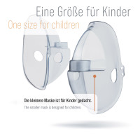 Pulox - Masken für IN-200 Vapo - 1x Erwachsene & 1x Kinder - Blau/Transparent