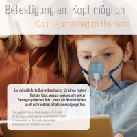 Pulox - Masken für IN-200 Vapo - 1x Erwachsene & 1x Kinder - Blau/Transparent