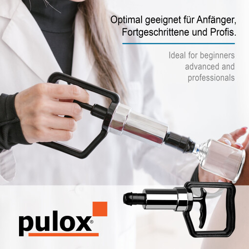 Pulox Vakuum-Pumpe - Ersatzteil für Schröpfgläser-Koffer-Set - Ersatzpumpe