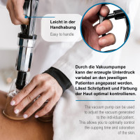 pulox - Ersatzteil für Schröpfgläser-Koffer-Set: Vakuum-Pumpe