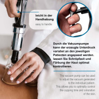 Pulox Vakuum-Pumpe - Ersatzteil für Schröpfgläser-Koffer-Set - Ersatzpumpe