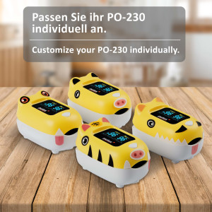 pulox - PO-230 - Finger-Pulsoximeter für Kinder - Gelb