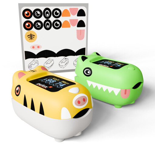 Pulox PO-230 Pulsoximeter für Kinder mit Klebemuster