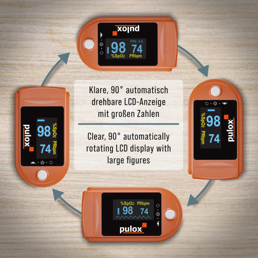Pulox PO-200 Solo Pulsoximeter orange