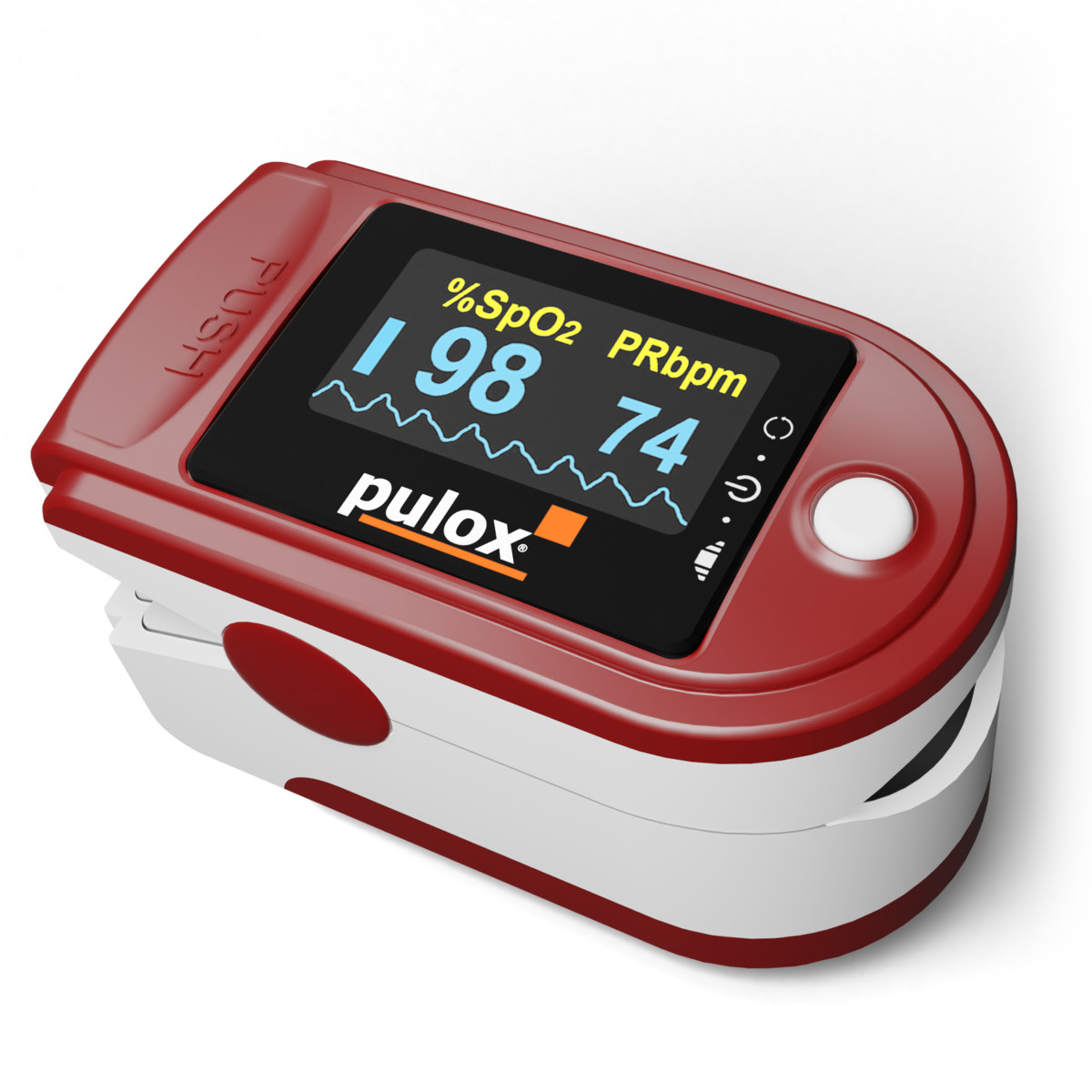 Pulox PO-200 Solo Pulsoximeter rot box
