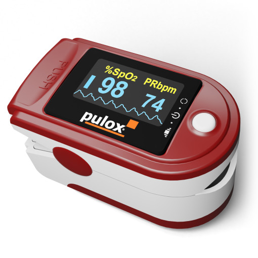 Pulox PO-200 Solo Pulsoximeter rot
