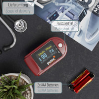 Pulox PO-200 Solo Pulsoximeter rot