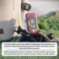 Pulox PO-200 Solo Pulsoximeter rot