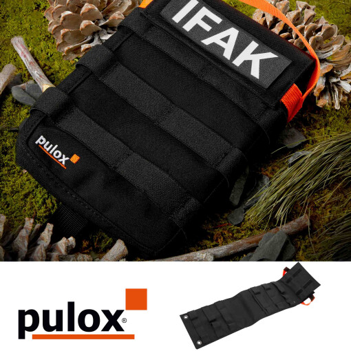 Pulox IFAK Tasche - Molle kompatibele taktische Erste Hilfe Pouch - Leer