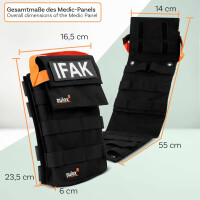Pulox IFAK Tasche - Molle kompatibele taktische Erste Hilfe Pouch - Leer