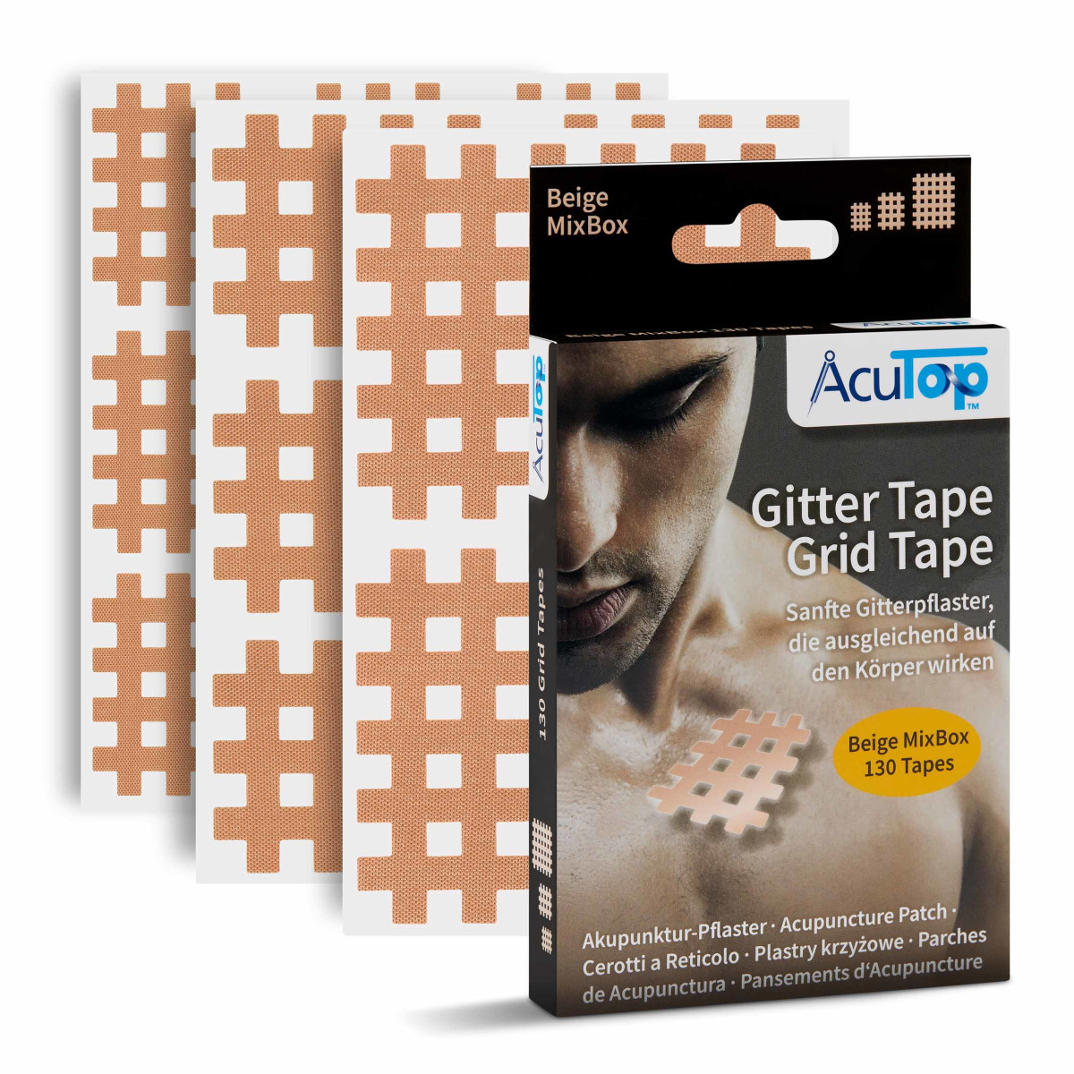 AcuTop - Gittertape, Akupunkturtape - ve box