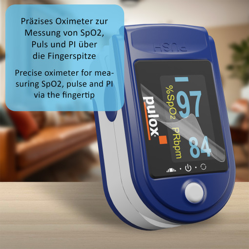 Pulox Homecare Complete Bundle - Pulsoximeter, Blutdruckmessgerät, Inhalator, Thermometer