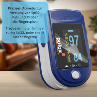 Pulox Homecare Complete Bundle - Pulsoximeter, Blutdruckmessgerät, Inhalator, Thermometer