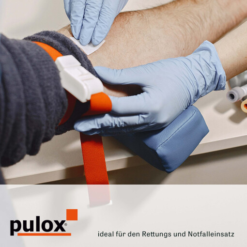 Pulox 2er-Set Venenstauer - 2x Professioneller medizinischer Tourniquet – Orange