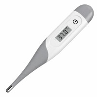 Pulox DT-15 Digitales Fieberthermometer - Flexible Spitze, LCD-Display, akustisches Signal