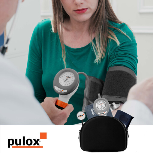 Pulox EazyBP - Manuelles Blutdruckmessgerät für Erwachsene & Kinder inkl. Zubehör
