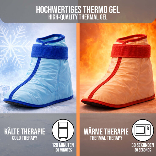 Pulox HC-40 Kühl- & Wärme-Stiefel für Fuß und Knöchel bei Schmerzen und Chemotherapie