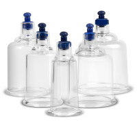 Pulox Ersatz-Schröpfglas aus Kunststoff für Schröpfgläser-Koffer - Diverse Größen