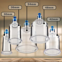 Pulox Ersatz-Schröpfglas 54 mm aus Kunststoff für Schröpfgläser-Koffer