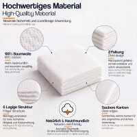 Pulox Komprimierte Gaze - 3x Sterile Mullkompresse Bandage Notfallverband zur Wundversorgung