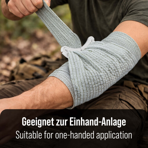 Pulox Notfallverband Trauma-Bandage – Steriler Druckverband zur Blutstillung, Israeli Bandage