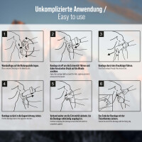 Pulox Notfallverband Trauma-Bandage – Steriler Druckverband zur Blutstillung, Israeli Bandage