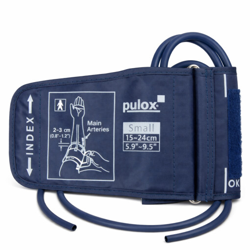 Pulox Blutdruckmanschette 15-24 cm – Universal Doppelschlauch Manschette für Oberarm