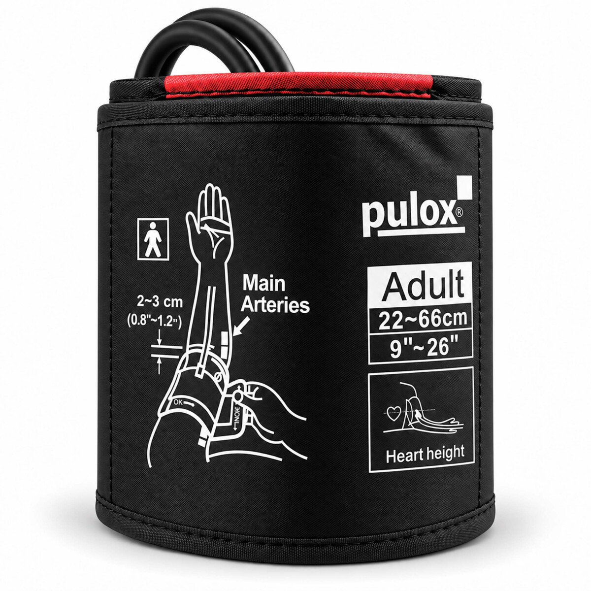 Pulox Blutdruckmanschette 22-66 cm &ndas box