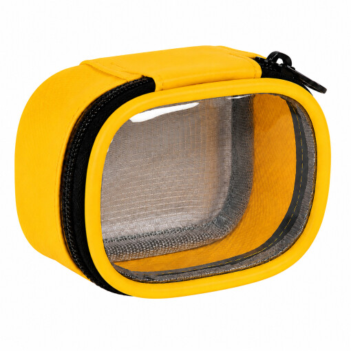 Pulox Modultasche Gelb 10 x 7 x 5 cm mit Klarsichtfenster und Klett